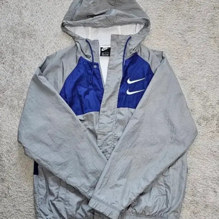 [BUNJANG] Nike Double Swoosh Woven Hooded Jacket XL / 상태좋음) 나이키 더블 스우시 바람막이 XL