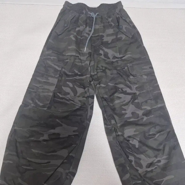 [BUNJANG] Slogan Military Wide Cargo Pants / Slogan 밀리터리 와이드 카고 팬츠