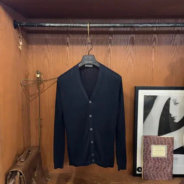 [BUNJANG] John Smedley Sea Island Cotton Cardigan L (105) / 존스메들리 씨코튼 가디건 105