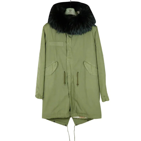 [BUNJANG] MR & MRS ITALY Alpaca Fur Parka Jacket S / S미스터 앤 미세스 퍼 알파카 퍼 야상 자켓