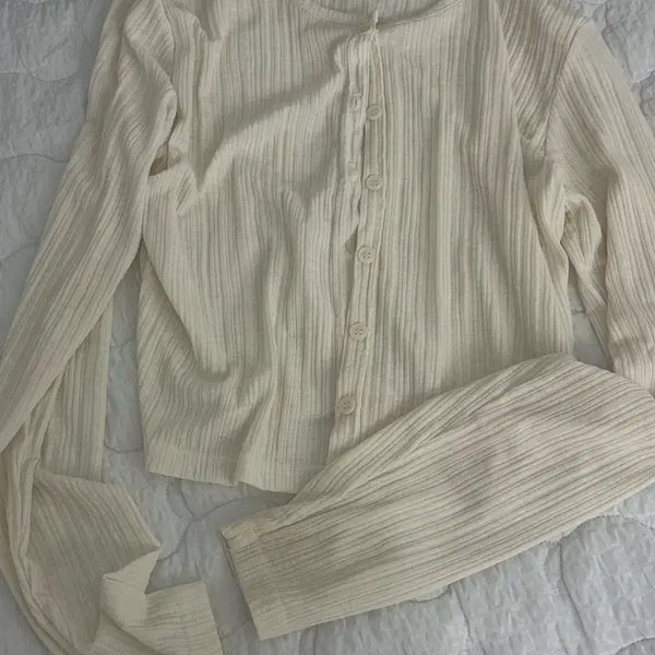 [BUNJANG] Ivory Cream Cardigan / 아이보리 크림색 가디건