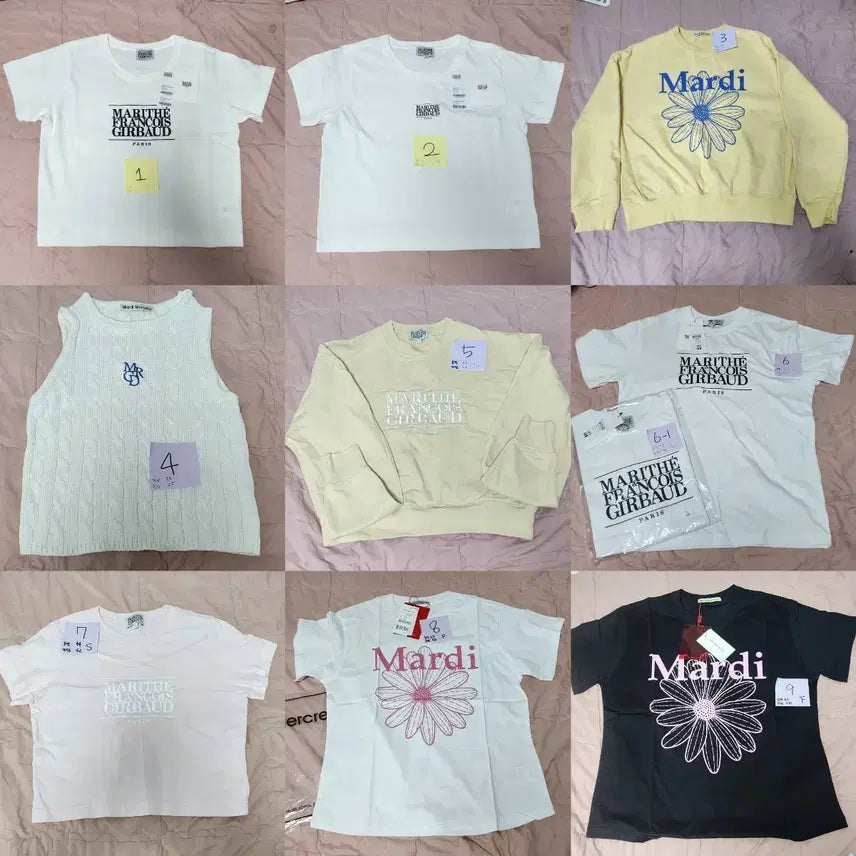 [BUNJANG] Marithe Francois Girbaud Crewneck T-shirts and Sweatshirts / 마리떼 마르디 반팔 맨투맨 니트