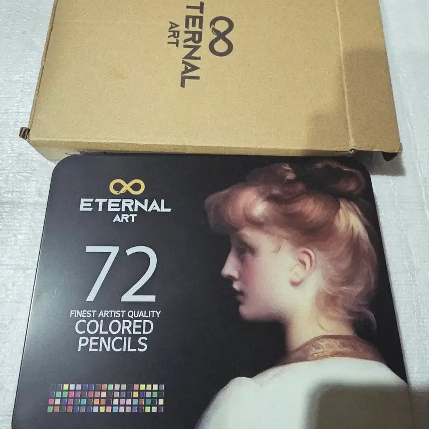 [BUNJANG] Eternal Art Professional Colored Pencils - 72 Colors / 이터널아트 틴케이스 색연필 전문가용, 72색
