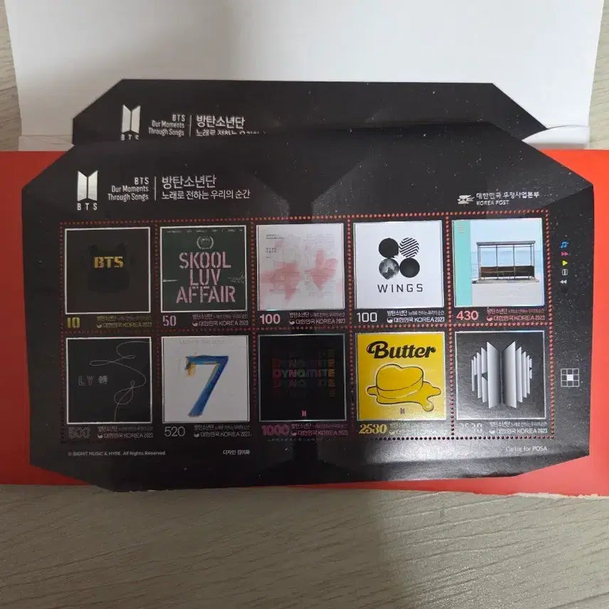 [BUNJANG] BTS Stamp Set Album Artwork Goods / 방탄소년단 우표 세트 앨범 아트워크 굿즈2세트