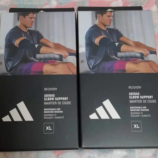 [BUNJANG] Adidas High Elasticity Elbow Support Brace Set of 2 / ( 새상품 )   아디다스 고탄력 팔꿈치 보호대 2개 세트