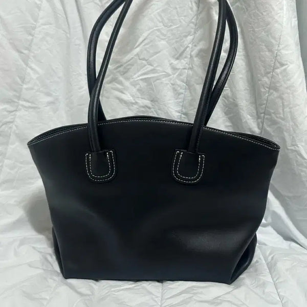 [BUNJANG] ROH SEOUL Black Leather Shoulder Bag / 로서울  ROH SEOUL 숄더백