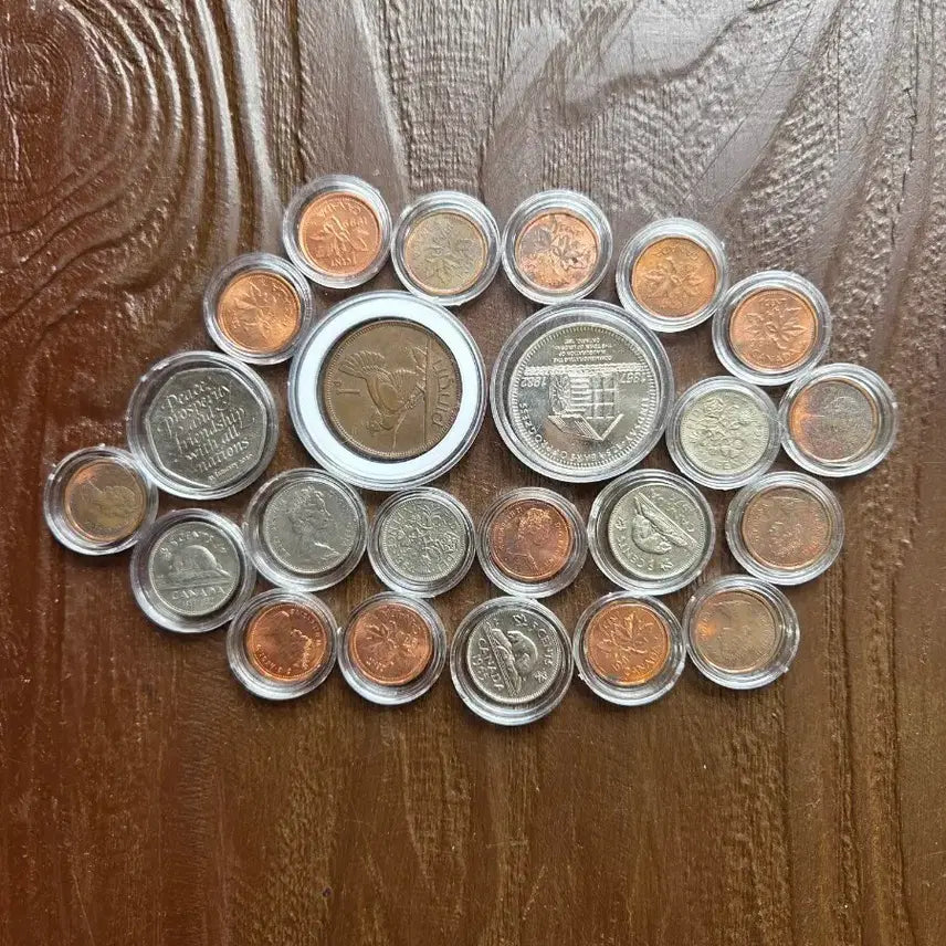 [BUNJANG] Canadian Coin Set (23 Pieces) / 캐나다 동전 세트 23개