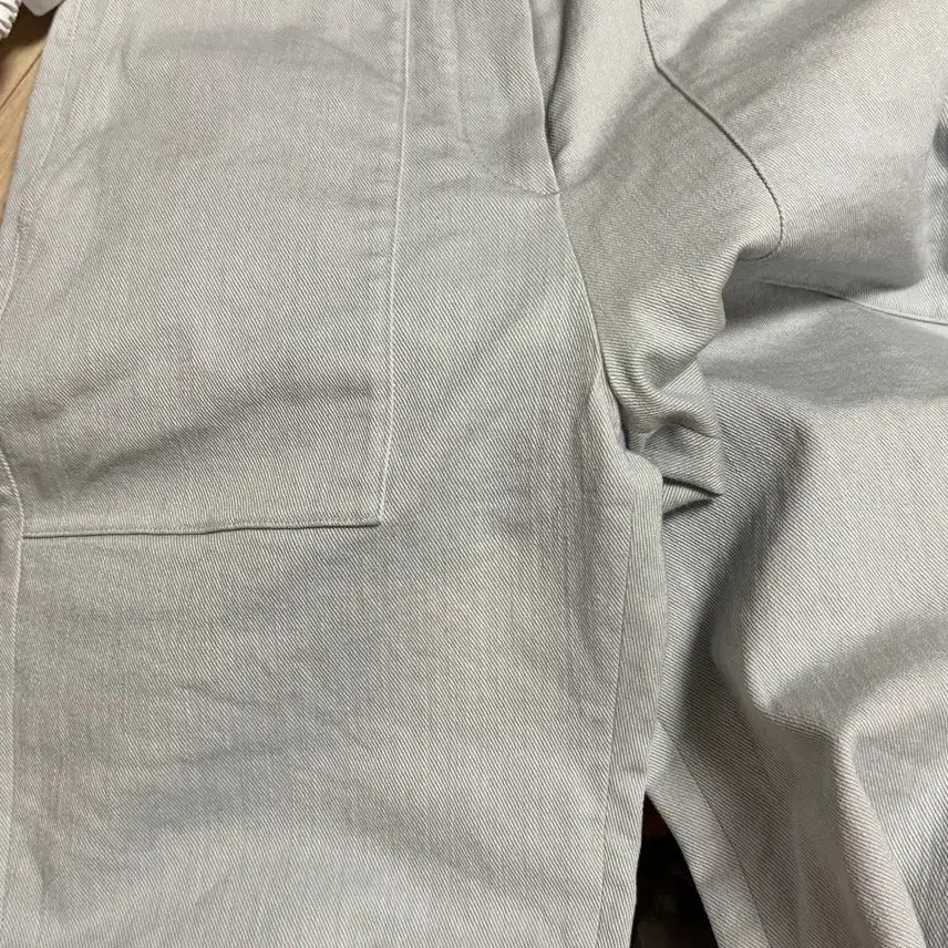[BUNJANG] The Cashmere Denim Pants High Waist Cropped Light Wash / 한섬 더 캐시미어 데님 팬츠 포켓 코튼 크롭 아이스진 하이웨이스트 연청
