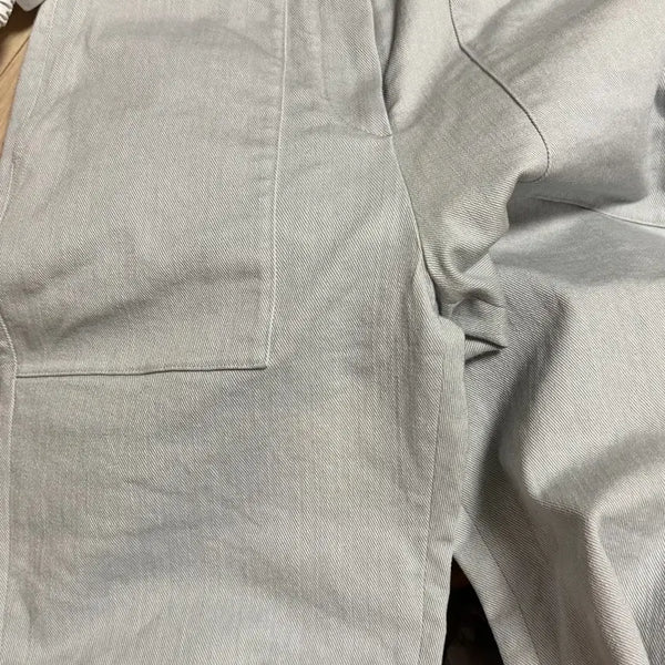 [BUNJANG] The Cashmere Denim Pants High Waist Cropped Light Wash / 한섬 더 캐시미어 데님 팬츠 포켓 코튼 크롭 아이스진 하이웨이스트 연청