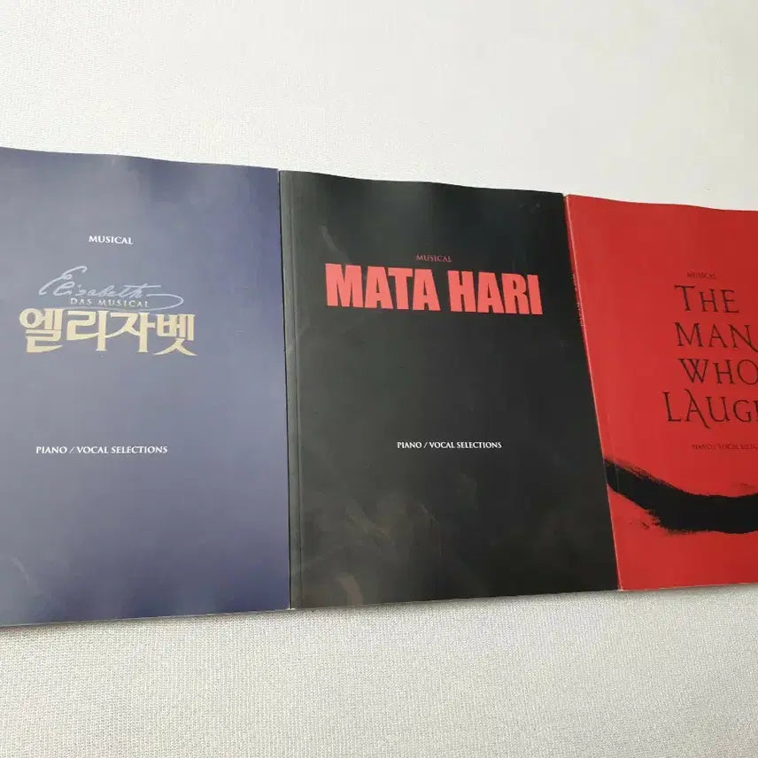[BUNJANG] Musical Theatre Piano/Vocal Sheet Music Set (Elisabeth, Mata Hari, Man of La Mancha) / 뮤지컬 엘리자벳 마타하리 맨오브라프스 피아노/보컬 악보 세트