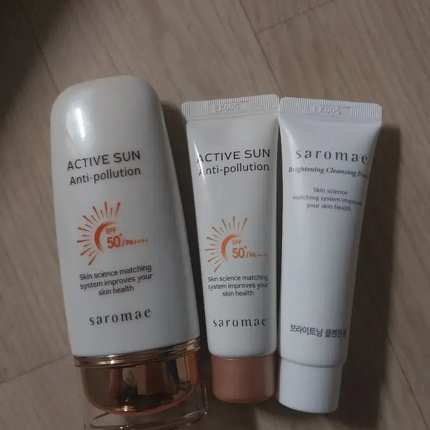[BUNJANG] K-Cosmetics Whitening Cleansing 3-Piece Set / 직거래만 사임당 사로매 썬크림 미백클렌징