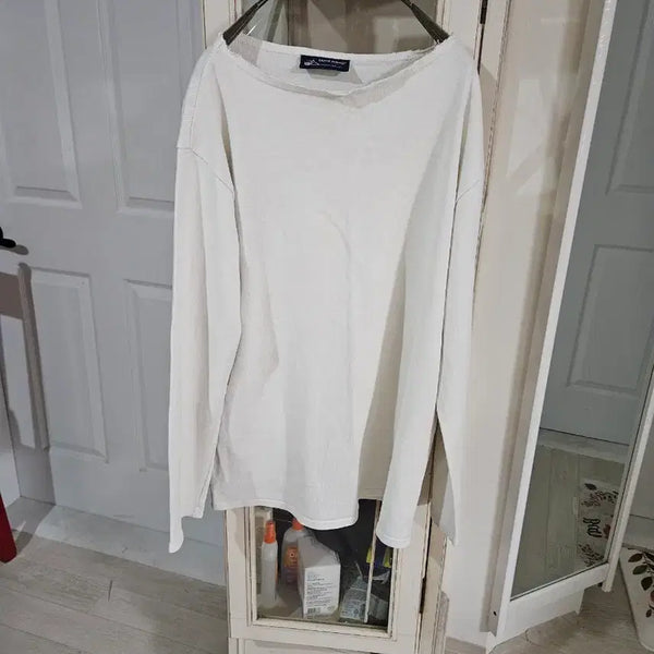 [BUNJANG] Saint James Long Sleeve White Shirt / 세인트제임스 롱슬리브 흰색