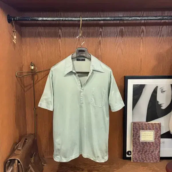 [BUNJANG] Zegna Pique T-Shirt Cotton 100% Size M / 제냐 피퀘 티셔츠 100