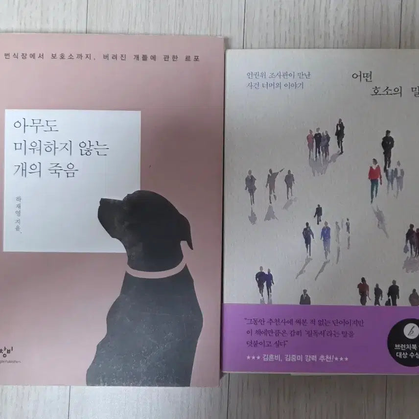 [BUNJANG] Bundle: 'The Death of a Dog No One Hates', 'Words of Appeal' - Humanities Books / (반값택포)인문학 도서 일괄(아무도 미워하지 않는 개의 죽음, 어떤 호소의 말들)