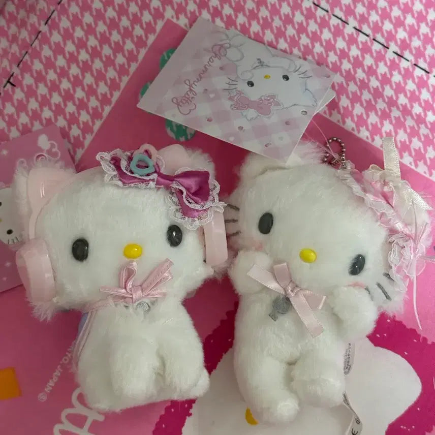 [BUNJANG] Sanrio Charming Kitty Doll Keychain Set of 2 / 산리오 차밍키티 인형 키링 2개 세트