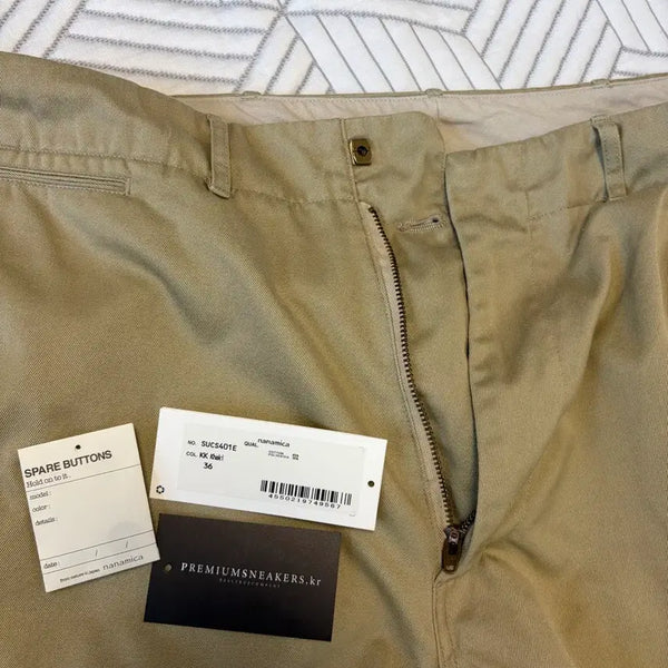 [BUNJANG] nanamica 25FW Khaki Wide Chino Pants SUCS401E / 나나미카 25FW 카키 와이드 치노 팬츠 SUCS401E