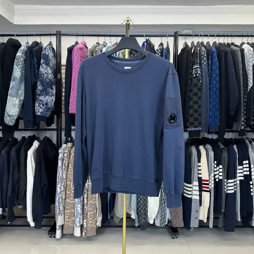 [BUNJANG] CP Company Nylon Lens Sweatshirt Navy L / (백화점판)(L) CP컴퍼니 나일론 렌즈 맨투맨 네이비