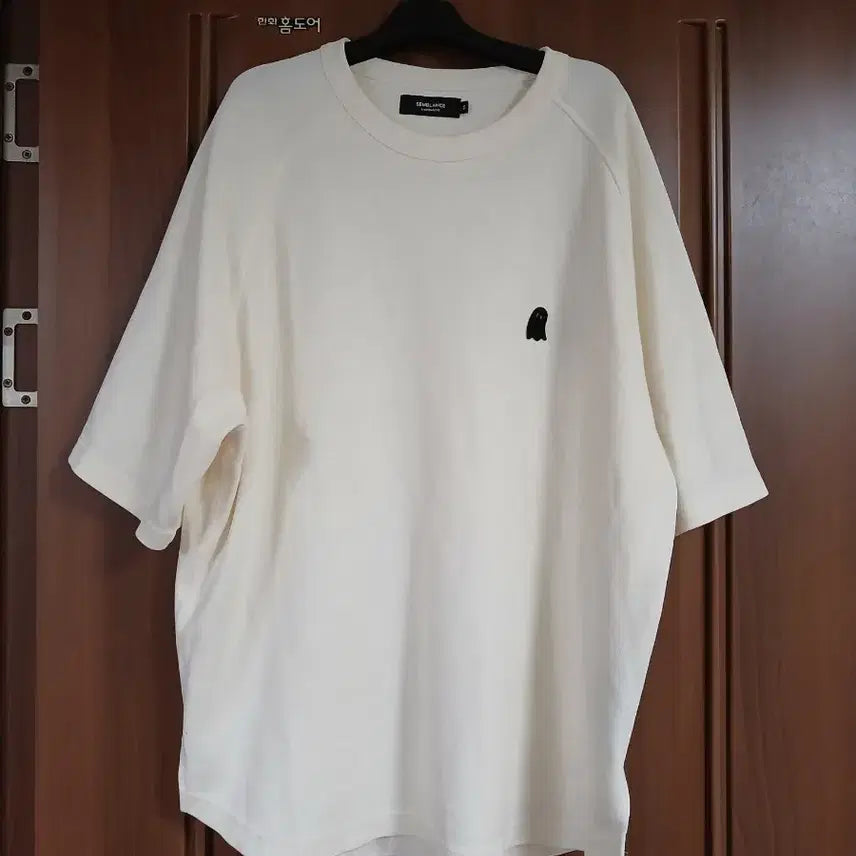 [BUNJANG] Ziozia Ivory Oversized Short-Sleeve T-shirt / 지오송지오 아이보리 오버핏 반팔 티셔츠 100~105