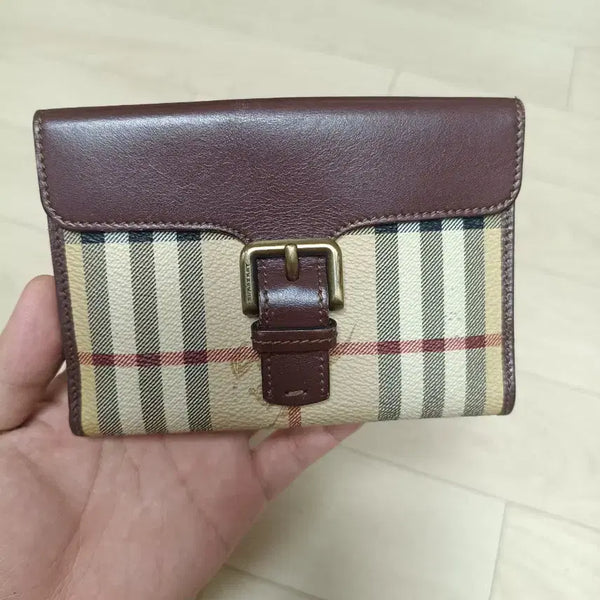 [BUNJANG] Burberry Vintage Bi-fold Wallet / (정품)버버리 빈티지 중지갑 반지갑