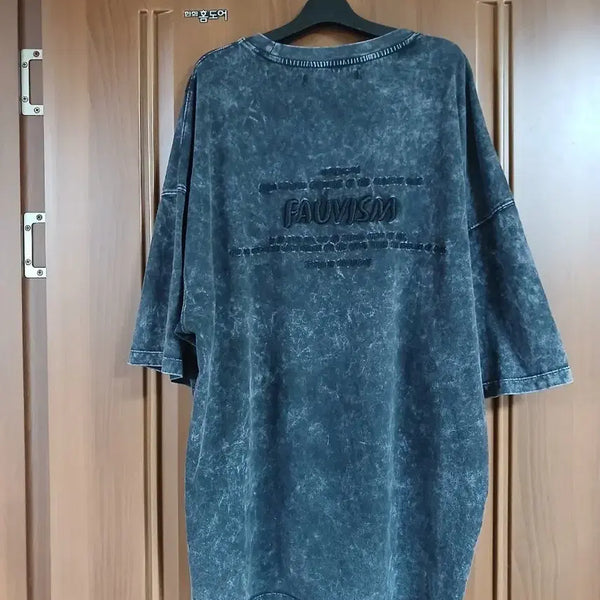 [BUNJANG] ZIOZIA Men's Oversized Fit Short Sleeve T-Shirt (Size 100-105) / 지오송지오 남성 오버핏 반팔 티셔츠 100~105