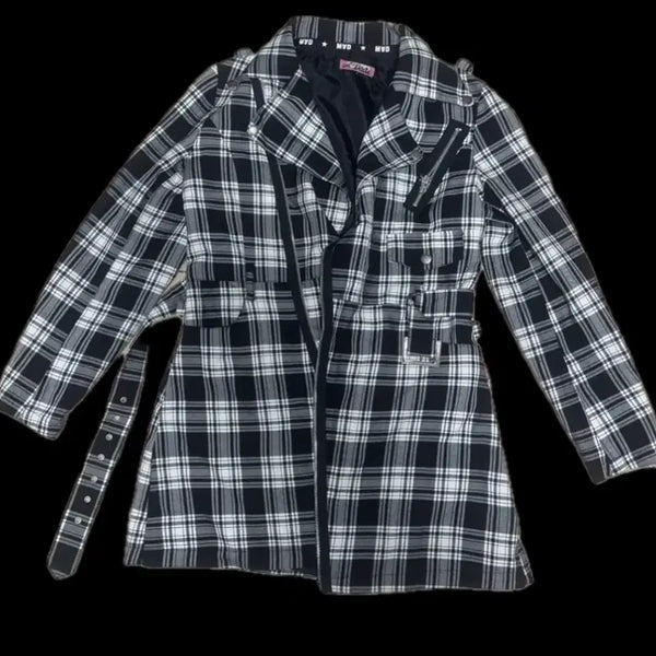 [BUNJANG] Mad Funk Mad Girl Plaid Mini Dress / 매드펑크 매드걸 체크무늬 원피스