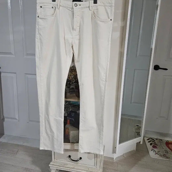 [BUNJANG] Massimo Dutti White Cotton Trousers / 마시모두띠 흰색 면바지