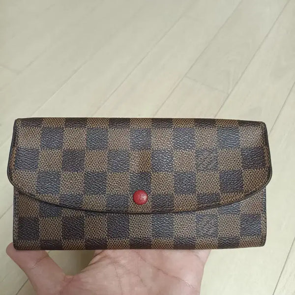 [BUNJANG] Louis Vuitton Damier Emily Wallet Long Wallet Full Set / (정품)루이비통 다미에 에밀리 월릿 지갑 장지갑풀구성