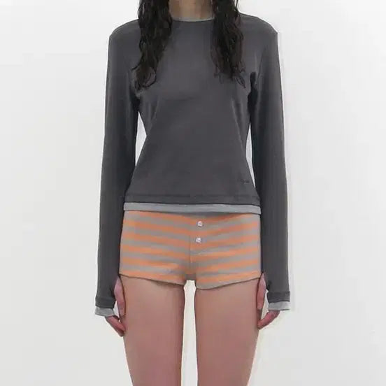 [BUNJANG] Partimento Double Layered Long Sleeve Tee / 파르티멘토 double layered long sleeve tee