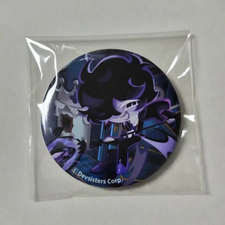 [BUNJANG] Cookie Run Kingdom Black Sapphire Cookie Can Badge / 쿠키런 킹덤 쿠킹덤 블사 블랙사파이어맛쿠키 캔뱃지