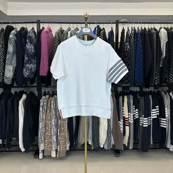 [BUNJANG] Thom Browne Four-Bar Waffle Short Sleeve T-Shirt Size 3 / (3) 톰브라운 4선 와플 반팔 티셔츠