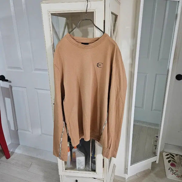 [BUNJANG] Cavalli Long-Sleeve T-Shirt Beige / 까발리 긴팔 티셔츠 베이지