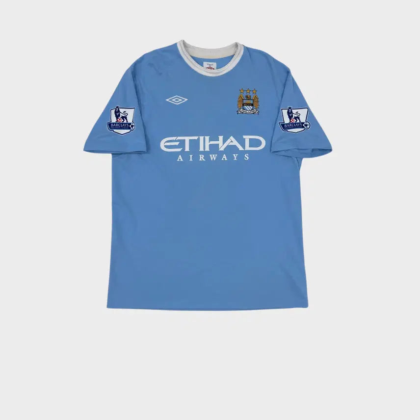 [BUNJANG] Manchester City 2009-2010 Home Robinho #10 League Jersey (Umbro Size 44) / 09-10 맨체스터 시티 홈 No.10 호비뉴