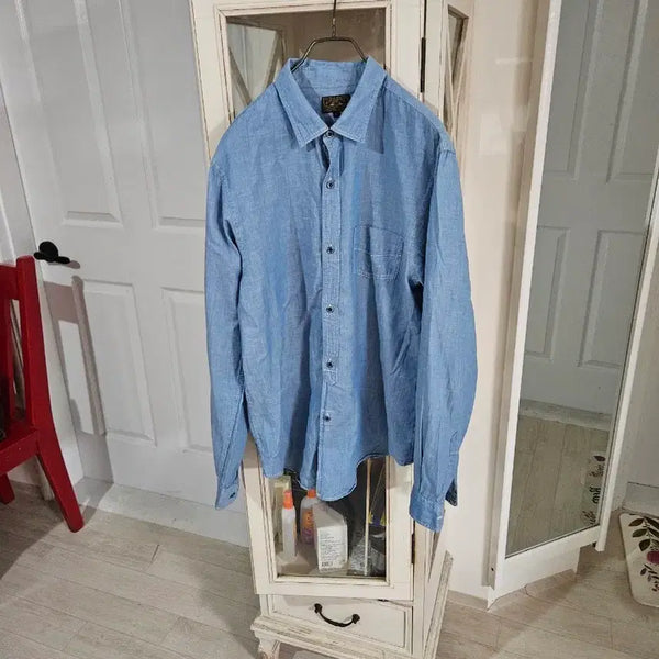 [BUNJANG] Imported Blue Shirt / 수입  청색 셔츠