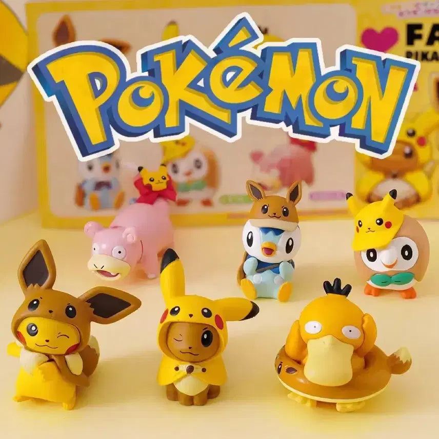 [BUNJANG] Pokemon Pikachu & Eevee Fan of Series Gachapon Set / [가챠 풀셋] 포켓몬 팬오브 피카츄&이브이 미개봉 6종 풀셋 일괄