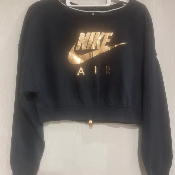 [BUNJANG] Nike Air Cropped Sweatshirt Black S / 나이키 에어 크롭 맨투맨 S 블랙