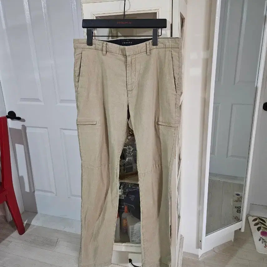 [BUNJANG] Theory Beige Cotton Trousers / 띠어리 면 바지 베이지색