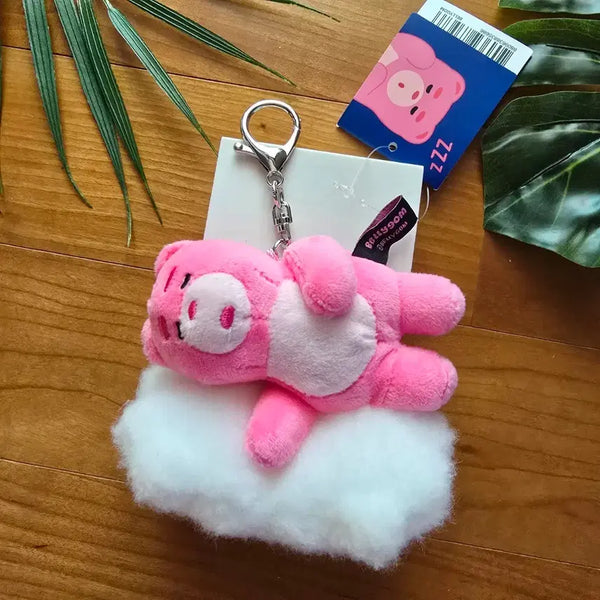 [BUNJANG] Bellygom Cloud Charm Keychain Holder / (새상품) 구름 위 벨리곰 키링 키홀더
