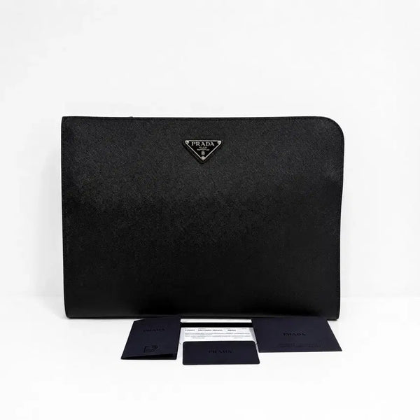 [BUNJANG] Prada Saffiano Document Clutch / 프라다 사피아노 도큐먼트 클러치