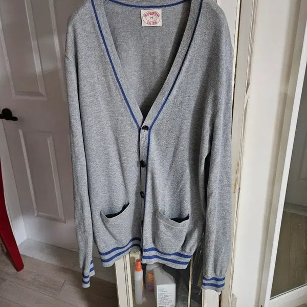 [BUNJANG] Brooks Brothers Cardigan Grey Blue / 브룩스 브라더스 가디건 그레이 블루