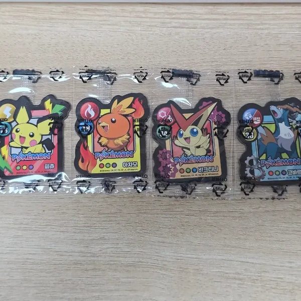 [BUNJANG] Pokemon Seven Eleven Cookie Magnet Set (4 Types) / 포켓몬 세븐일레븐 쿠키 마그넷 4종 일괄