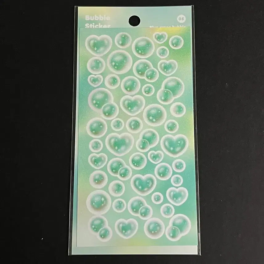 [BUNJANG] The Duck World Bubble Sticker Green Sealed / 더키월드 버블 스티커 그린 미개봉