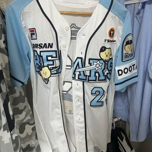 [BUNJANG] Doosan Bears Mang-Gom Authentic Jersey 100 / 두산 망곰 유니폼