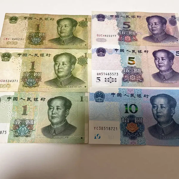 [BUNJANG] Chinese 5th Series Renminbi Banknote Collection Set (1999-2020) / 중국 제5차 인민폐 판본 비교 컬렉션 세트 1999  2005 2019 / 2020년판 총 6매