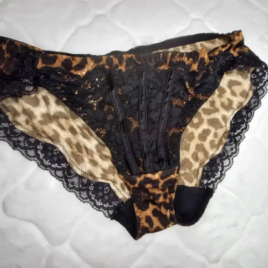[BUNJANG] Aimefeel Leopard Lace Panty / 애머필 호피 레이스 팬티 aimefeel 중고