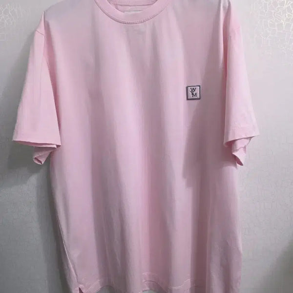 [BUNJANG] Wooyoungmi Pink Cotton Back Logo T-Shirt Size 52 / 우영미 핑크 코튼 백로고 티셔츠 25W 52size