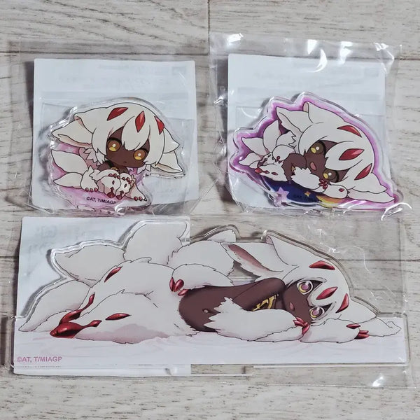 [BUNJANG] Made in Abyss Maina Faputa Set of 3 Acrylic Stands / [일괄 가격] 메이드 인 어비스 메인어 파프타 쿠지 아크릴 스탠드 3종