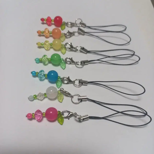 [BUNJANG] Mini Fruit Bead Keychain - Various Colors / 여러 색의 미니 과일 비즈 키링