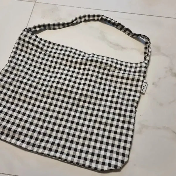[BUNJANG] EMIS Check Shoulder Bag / EMIS 이미스 체크 숄더백