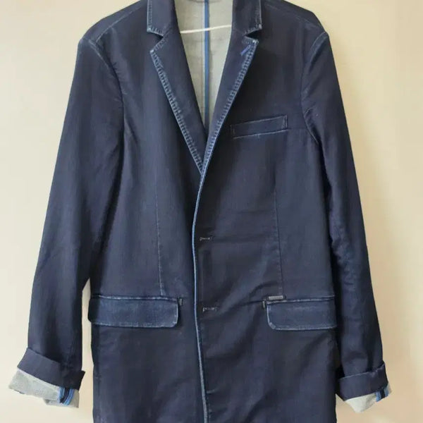 [BUNJANG] Diesel Denim Blazer Jacket - Size M / 디젤 데님 블레이저 M사이즈 모던한 자켓