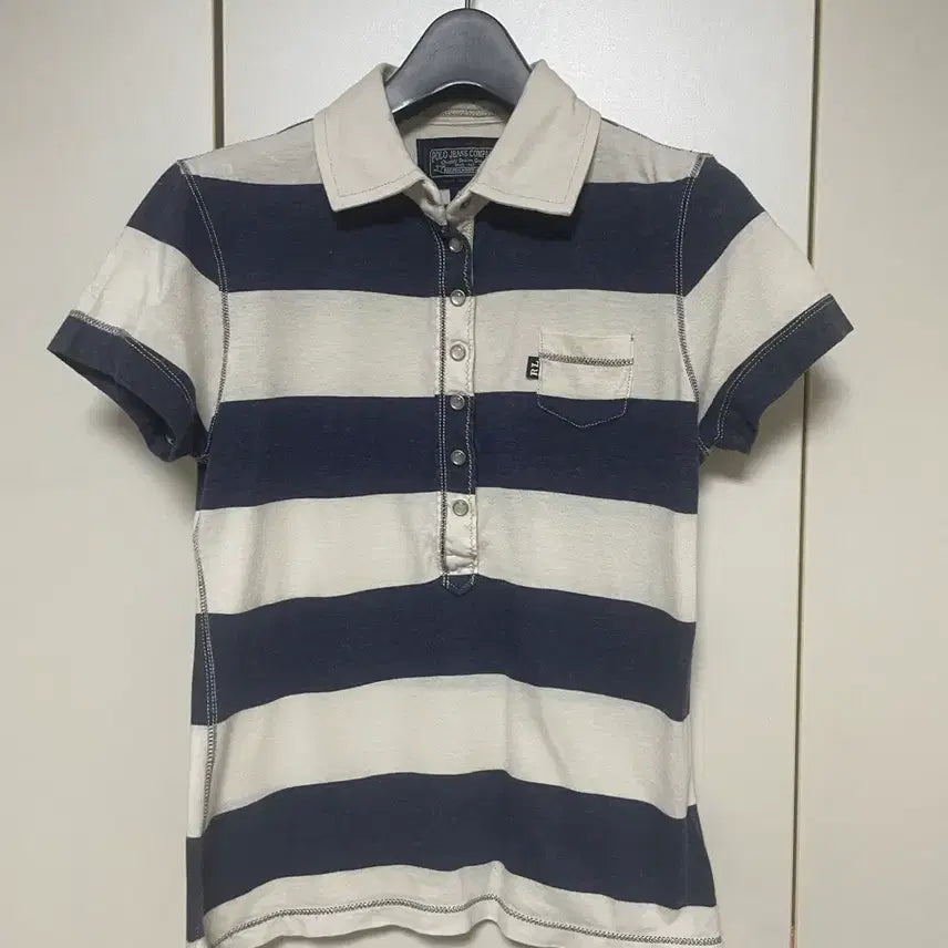 [BUNJANG] Polo Jeans Company Navy Stripe Polo T-Shirt - XS / 폴로진스 네이비 스트라이프 카라티 XS